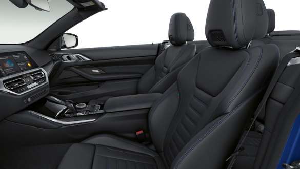 M Sport seats BMW M440i xDrive Convertible G23 2020 M Sport seats BMW M440i xDrive Convertible G23 2020 interior close-up