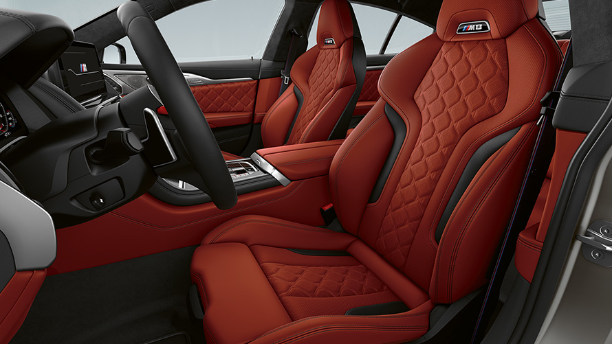BMW M8 Gran Coupé F93 LCI Facelift 2022 interior M sport seats