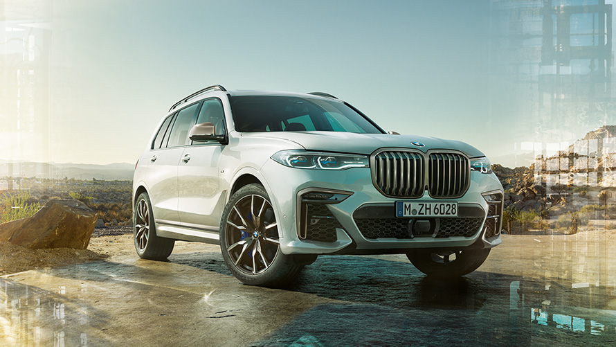 BMW X7 M M50i and M50d, technical data, three-qarter front view left, G07