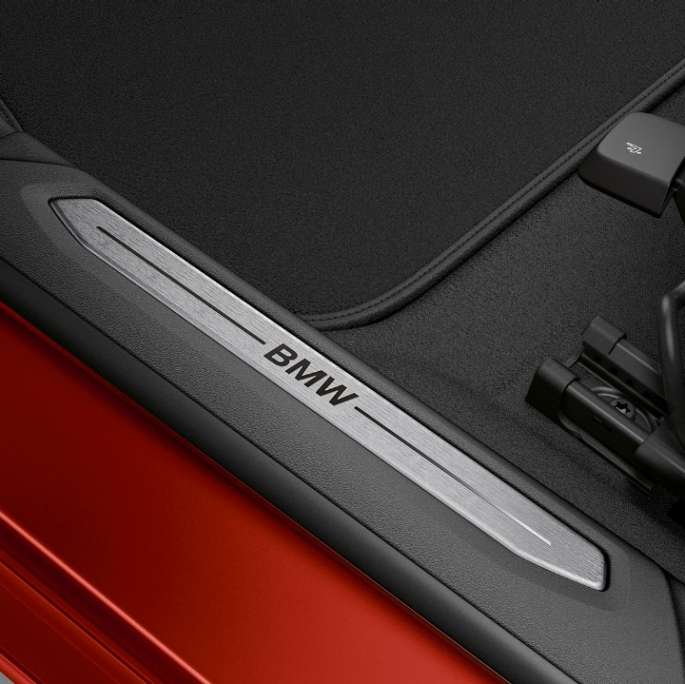 Door sill finishers BMW 2 Series Gran Coupé Model Sport Line Melbourne Red F44 interior