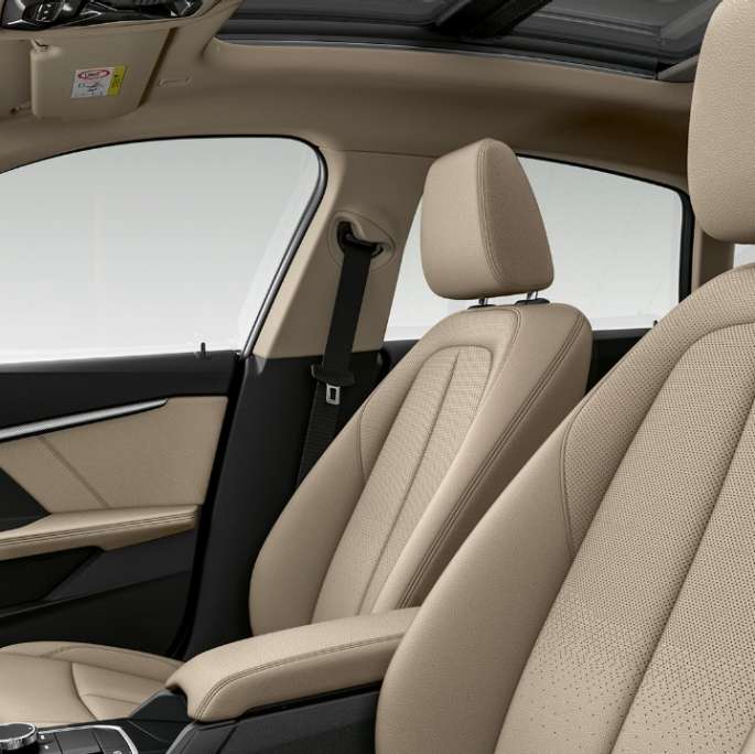 Seats in leather with perforations Black BMW 2 Series Gran Coupé Model Luxury Line F44 interior