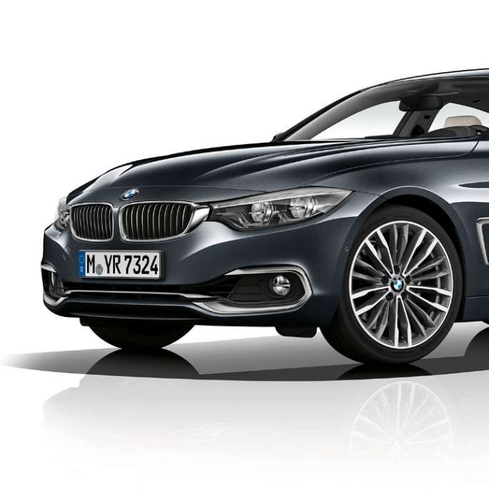 BMW 4 Series Gran Coupé, Model Luxury Line three-quarter front shot