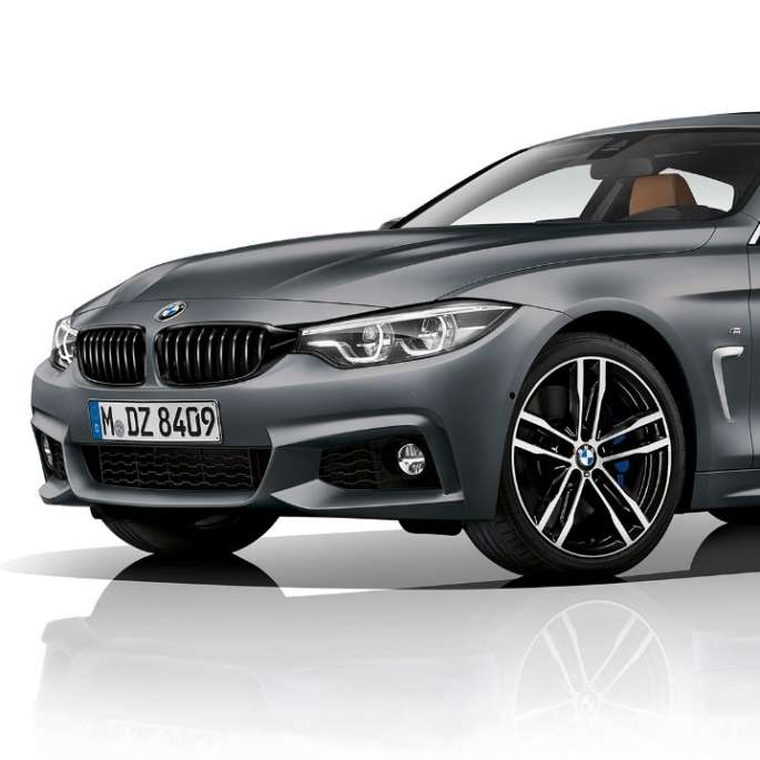 BMW 4 Series Gran Coupé, Model M Sport three-quarter front shot