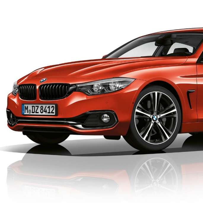 BMW 4 Series Gran Coupé, Model Sport Line three-quarter front shot