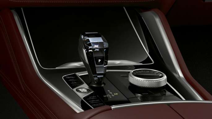 BMW X6 Interior with BMW Individual with focus on centre console.